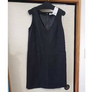 アンドクチュール(And Couture)の新品未使用タグ付き☆And Couture  ジャンバースカート　サイズ36(ミニワンピース)