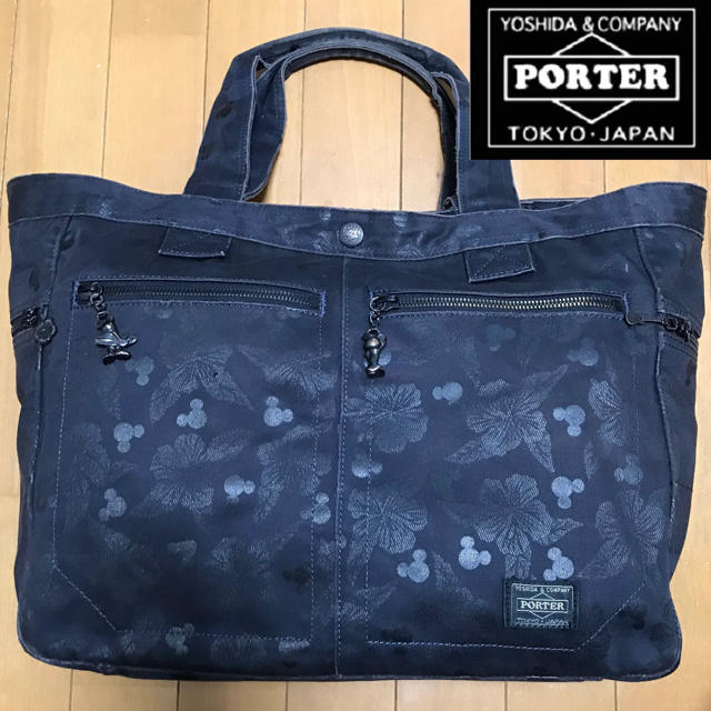 PORTER - レア！PORTERポーター×ミッキー Disney コラボ限定 総柄トートバックの通販 by アンド ミックス｜ポーターならラクマ