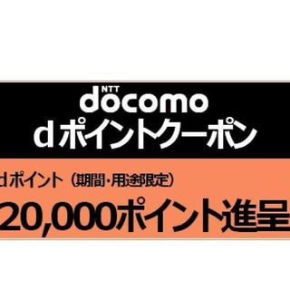 エヌティティドコモ(NTTdocomo)のdocomo 20000ポイント クーポン 04(その他)
