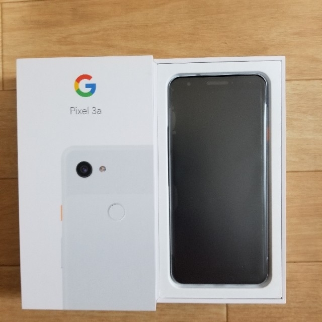 pixel 3a 本体　画面割れ　付属品無し simフリー  ホワイト