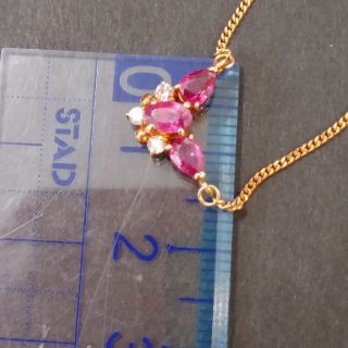 美品 ダイヤ 0.26ct k18 ジュエリーマキ刻印 ネックレス 40cm　箱