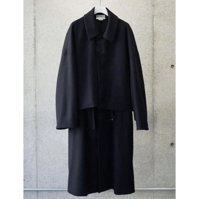 SUNSEA(サンシー)の3WAY BAL COLLAR SHARE COAT  メンズのジャケット/アウター(ステンカラーコート)の商品写真