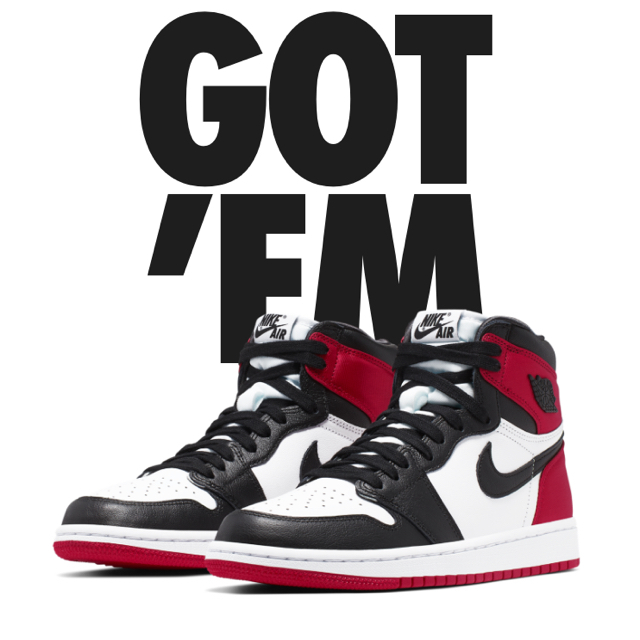 NIKE(ナイキ)のairjordan1retrohighog satinblacktoe 26cm メンズの靴/シューズ(スニーカー)の商品写真