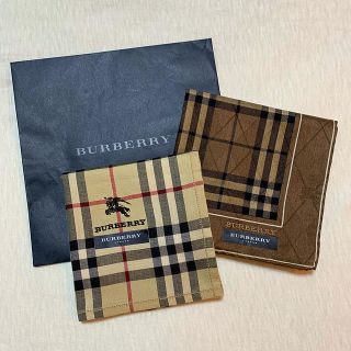 バーバリー(BURBERRY)の【専用】新品・未使用★バーバリーハンカチ2枚set★(ハンカチ/ポケットチーフ)