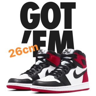 ナイキ(NIKE)のNIKE AIR JORDAN 1 OG  SATIN Black Toe(スニーカー)