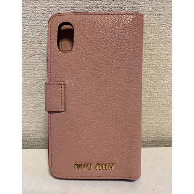 【今季】miumiu iPhoneX/XSケース 手帳型iPhoneケース