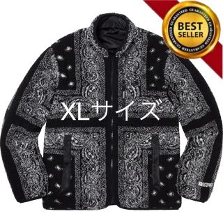 シュプリーム(Supreme)のReversible Bandana Fleece Jacket Black ②(ブルゾン)