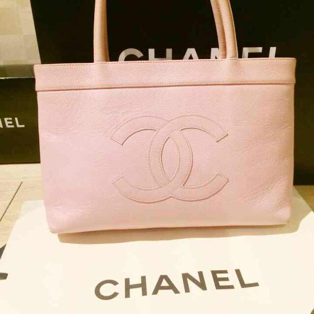 CHANEL♡ドーヴィル♡ツイード♡ピンク♡トートバッグ