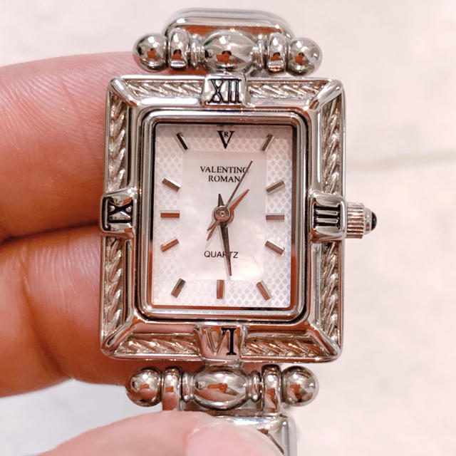 VALENTINO - 【VALENTINO ROMANI】シェル スクエア文字盤 腕時計 稼働