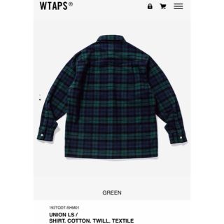 W)taps - 新品【L】Wtaps 19aw UNION LS チェックシャツ ユニオン