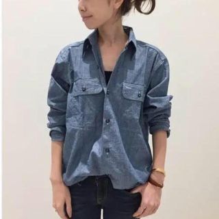 マディソンブルー(MADISONBLUE)の◆美品◆MADISON BLUEマディソンブルーHAMPTONシャンブレーシャツ(シャツ/ブラウス(長袖/七分))