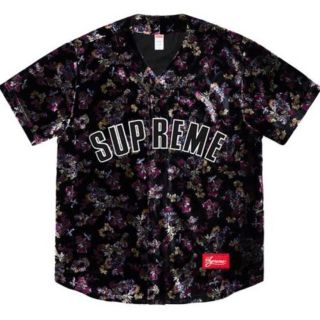 シュプリーム(Supreme)のSupreme Baseball Jersey Floral Velour XL(シャツ)