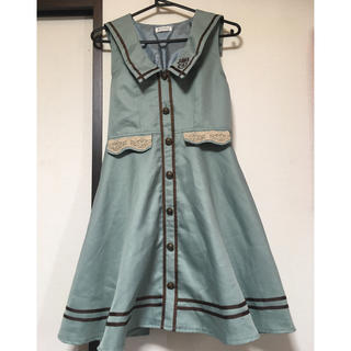 アクシーズファム(axes femme)のaxes femme セーラー服 ミントグリーン ワンピース 送込(ひざ丈ワンピース)