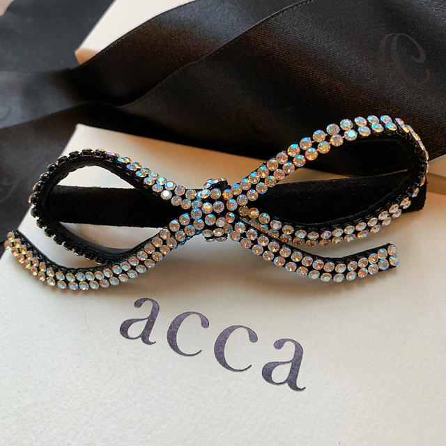お見舞い 新品 未使用 acca♡アンジェラ リボンバレッタ25Anniversary