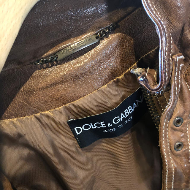 DOLCE&GABBANA(ドルチェアンドガッバーナ)の専用　DOLCE&GABBANA レザーブルゾン メンズのジャケット/アウター(レザージャケット)の商品写真