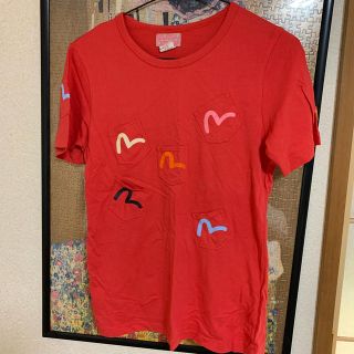 エビス(EVISU)のEVSUTシャツ  赤(Tシャツ(半袖/袖なし))