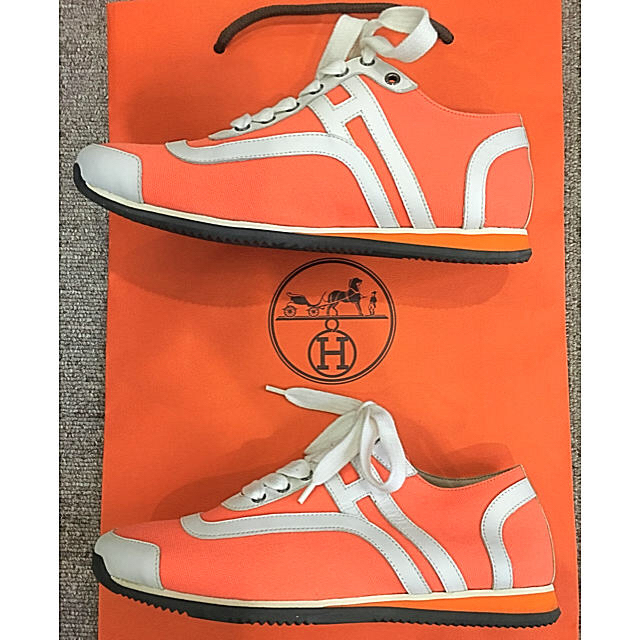 ストライプ デザイン/Striipe design ☆美品☆ エルメス スニーカー