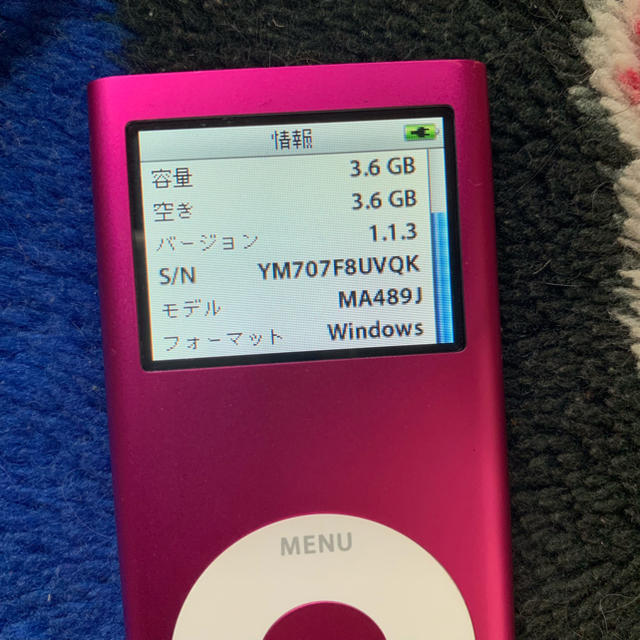 Apple(アップル)のiPod nano 4GB 第2世代 【ジャンク品】 スマホ/家電/カメラのオーディオ機器(ポータブルプレーヤー)の商品写真