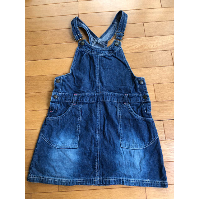 デニムサロペット キッズ/ベビー/マタニティのキッズ服女の子用(90cm~)(ワンピース)の商品写真