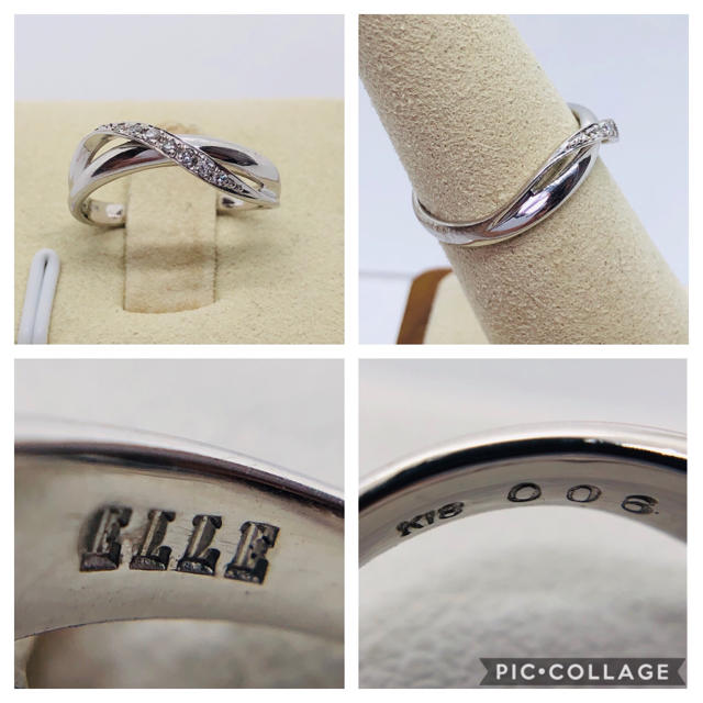 ELLE(エル)のELLE (エル) K18 ダイヤモンド リング  D:0.06ct レディースのアクセサリー(リング(指輪))の商品写真