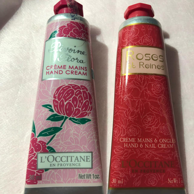 L'OCCITANE(ロクシタン)のロクシタン 外箱無しローズベルベット・ピオニーフェアリー等ハンドクリーム30ml コスメ/美容のボディケア(ハンドクリーム)の商品写真