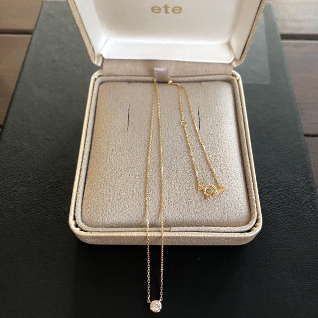 ete(エテ)のété k18一粒ダイヤネックレス レディースのアクセサリー(ネックレス)の商品写真