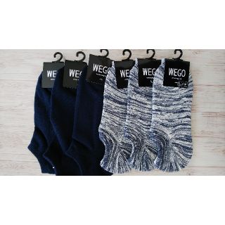 ウィゴー(WEGO)の3【新品】wego メンズ ソックス 6足(ソックス)