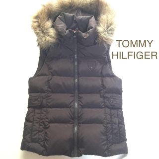 トミーヒルフィガー(TOMMY HILFIGER)の美品 ダウンベスト フード取り外し可！(ダウンベスト)