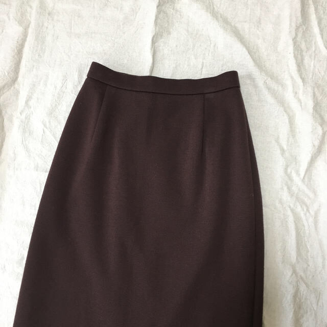 Lochie(ロキエ)のヴィンテージ  ニットロングスカート brown レディースのスカート(ロングスカート)の商品写真