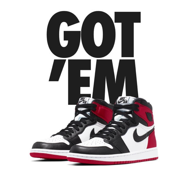 NIKE(ナイキ)のNike Air Jordan 1 Retro High Black Toe レディースの靴/シューズ(スニーカー)の商品写真
