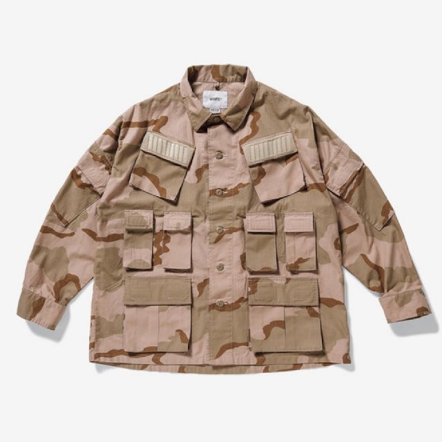 19aw wtaps MODULAR LS 02 SHIRT. COTTON S