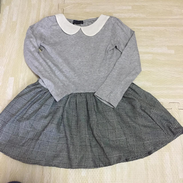 切り替えワンピース キッズ/ベビー/マタニティのキッズ服女の子用(90cm~)(ワンピース)の商品写真