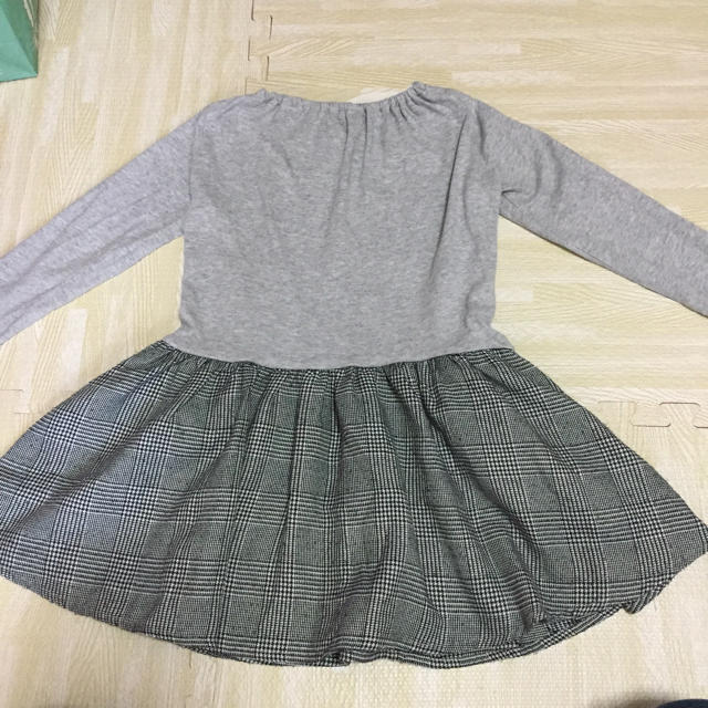 切り替えワンピース キッズ/ベビー/マタニティのキッズ服女の子用(90cm~)(ワンピース)の商品写真