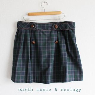 アースミュージックアンドエコロジー(earth music & ecology)のearth music&ecology / アース ミュージックチェックスカート(ミニスカート)