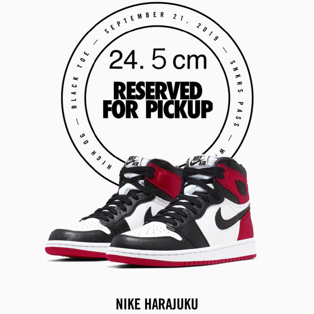 NIKE(ナイキ)のNIKE WMNS AIR JORDAN 1 SATIN "BLACK TOE" レディースの靴/シューズ(スニーカー)の商品写真