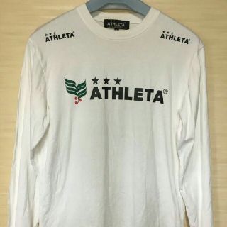 アスレタ(ATHLETA)の【中古・送料込】ATHLETA 長袖白Tシャツ サイズM(Tシャツ/カットソー(七分/長袖))