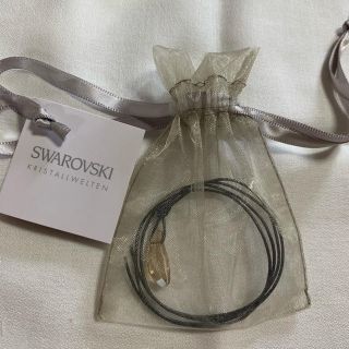 スワロフスキー(SWAROVSKI)の☆新品 スワロフスキー コードネックレス/ブレスレット ライトブラウン(ネックレス)