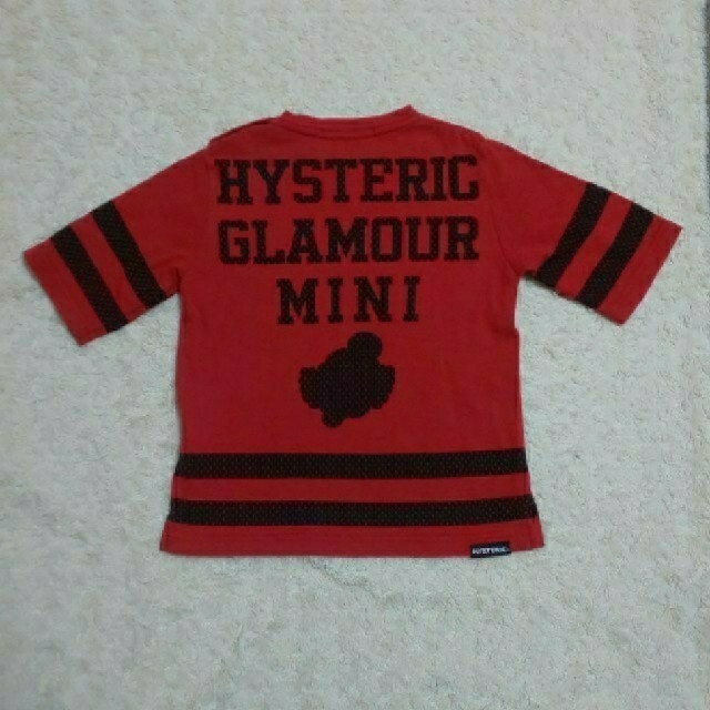 HYSTERIC MINI(ヒステリックミニ)のローリング七分袖↪️90 キッズ/ベビー/マタニティのキッズ服男の子用(90cm~)(Tシャツ/カットソー)の商品写真