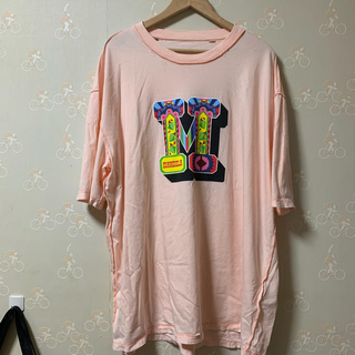 マルタンマルジェラ(Maison Martin Margiela)のMaison Margiera Tシャツ ピンク オーバーサイズ　マルジェラ(Tシャツ/カットソー(半袖/袖なし))