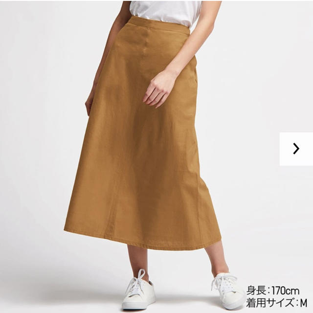 UNIQLO(ユニクロ)のリネンコットンロングスカート レディースのスカート(ロングスカート)の商品写真