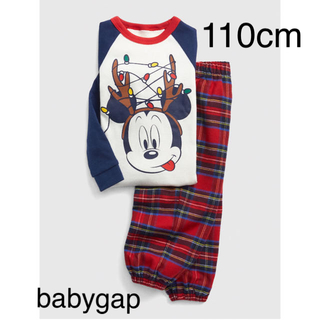 ベビーギャップ(babyGAP)の 【新品】110cm Disney Mickey フランネル 長袖パジャマセット(パジャマ)