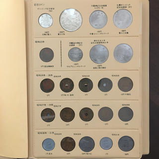 昭和コインアルバム(現行) 昭和23年〜64年各貨幣及び記念硬貨