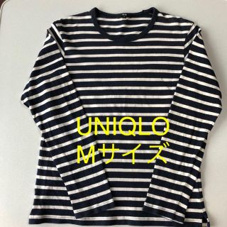 ユニクロ(UNIQLO)のユニクロ ボーダー メンズ Tシャツ(Tシャツ/カットソー(七分/長袖))