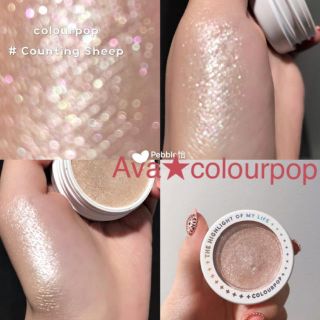 カラーポップ(colourpop)の入手困難！colourpopハイライト【counting sheep】+Frog(フェイスカラー)