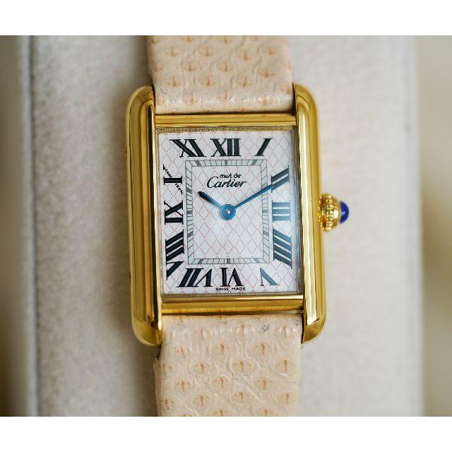 Cartier(カルティエ)の美品 カルティエ マスト タンク アクアリーノ SM Xmas限定モデル レディースのファッション小物(腕時計)の商品写真