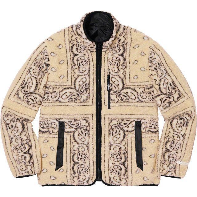 サイズL Reversible Bandana Fleece Jacket