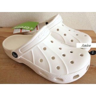 クロックス(crocs)の新品☆23.0ｃｍクロックスの白サンダル☆crocs(サンダル)