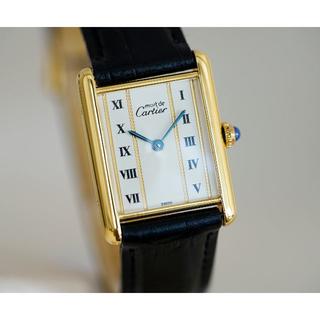カルティエ(Cartier)の美品 カルティエ マスト タンク ゴールドライン LM(腕時計(アナログ))