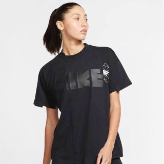 サカイ(sacai)の新品未使用 国内正規 NIKE sacai Tシャツ 黒 サイズM(Tシャツ(半袖/袖なし))