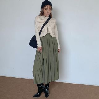 スタイルナンダ(STYLENANDA)の再値下げ！スタイルナンダ  プリーツラップロングスカート(ロングスカート)